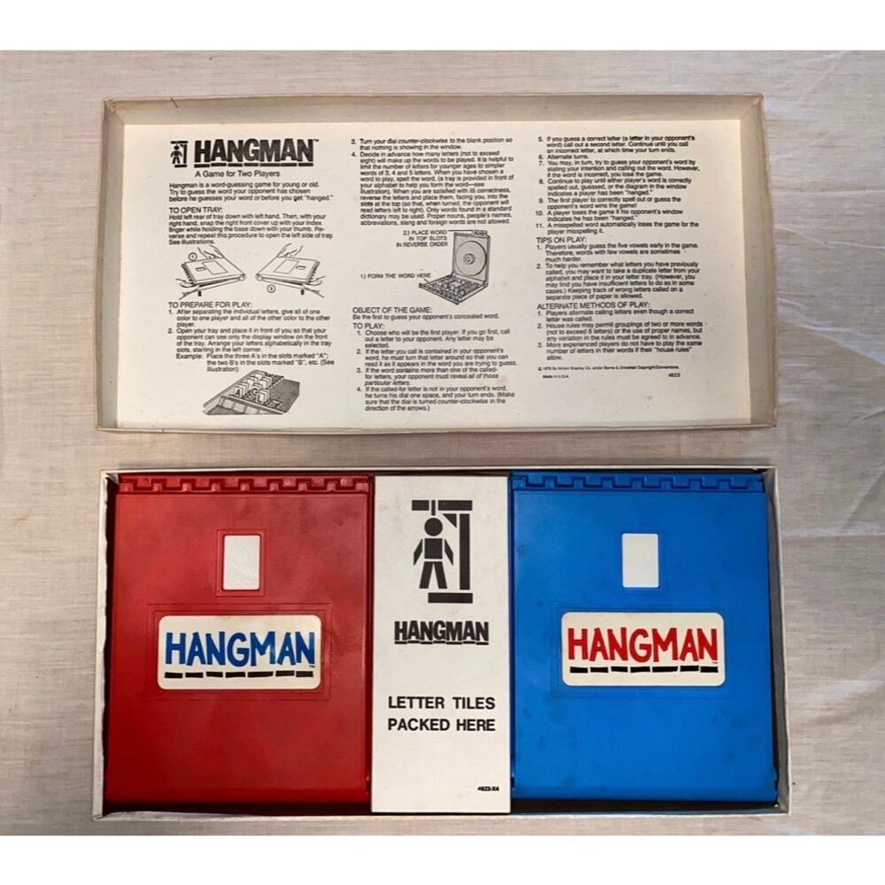 Vintage 1976 Hangman game from Milton Bradley featuring Vincent Price - Picture 5 of 7